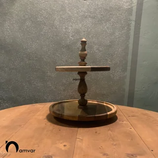 شیرینی خوری دو طبقه چوبی