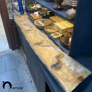 مزه خوری چوبی روستیک