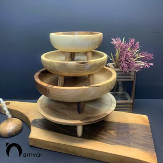 سرویس چوبی ۴ پارچه
